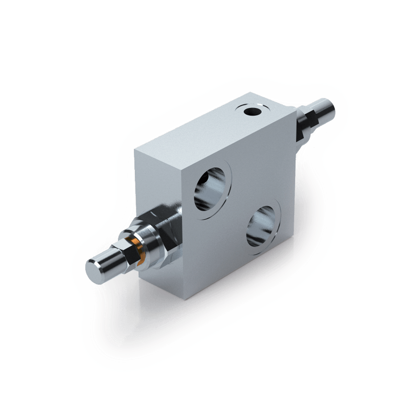 Dual cross pressure relief valve